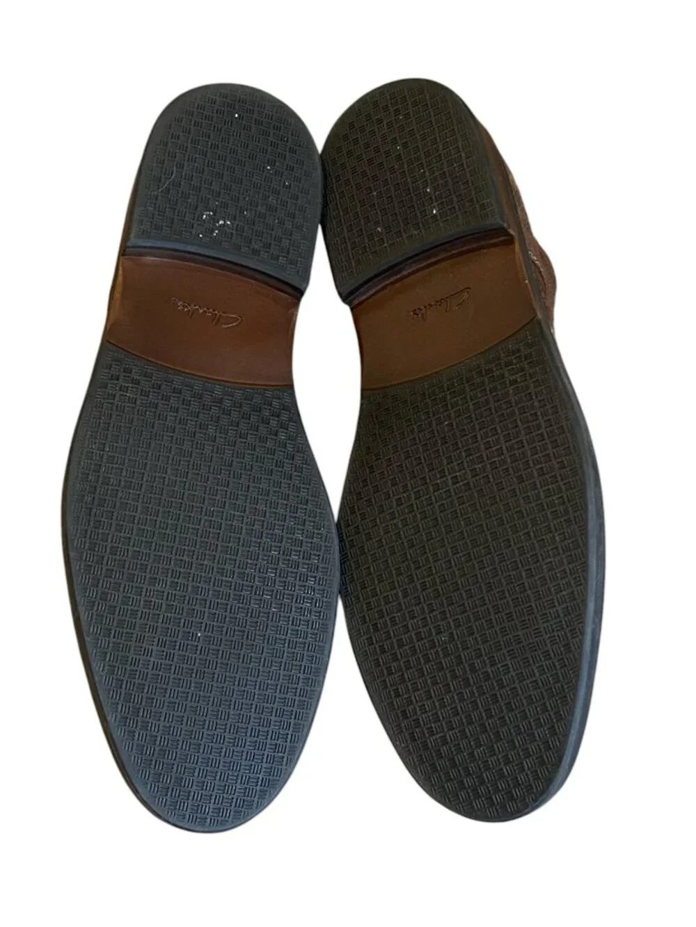 CLARKS COLLECTION Mens Brown Round‎ Toe Lace-Up Leather Chukka Boots 11-1/2 #80Q